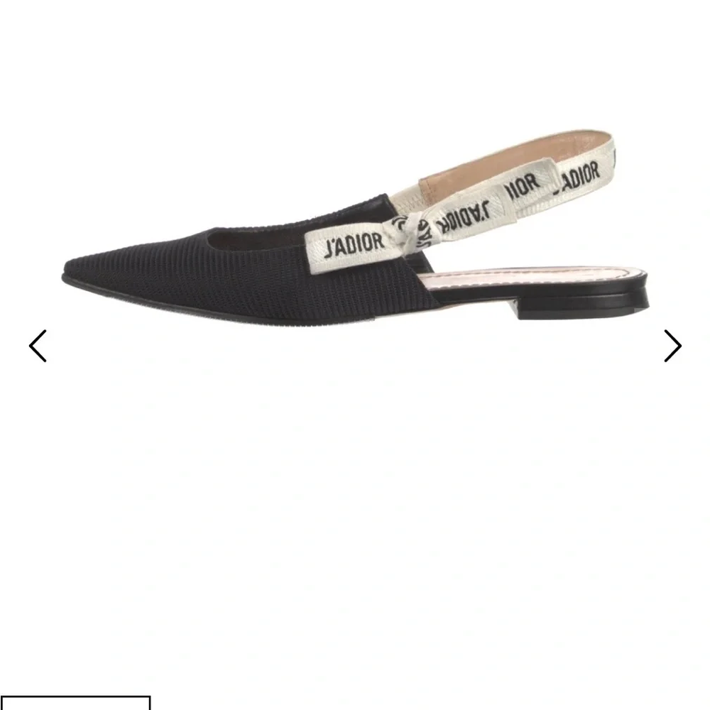 Christian Dior J’adore Printed Slingback Flats - Picture 1 of 5